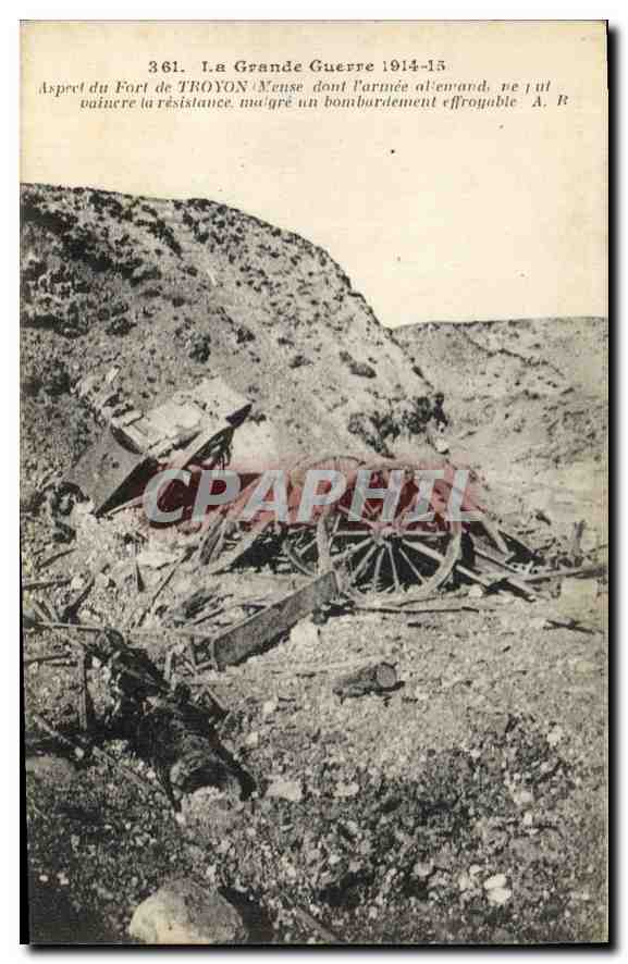 Fort de Troyon — Aspects après bombardement — A. R. (n° 361)