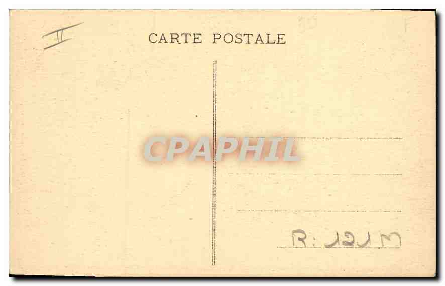 CPA Folklore Auvergne Un jeune berger — Verso