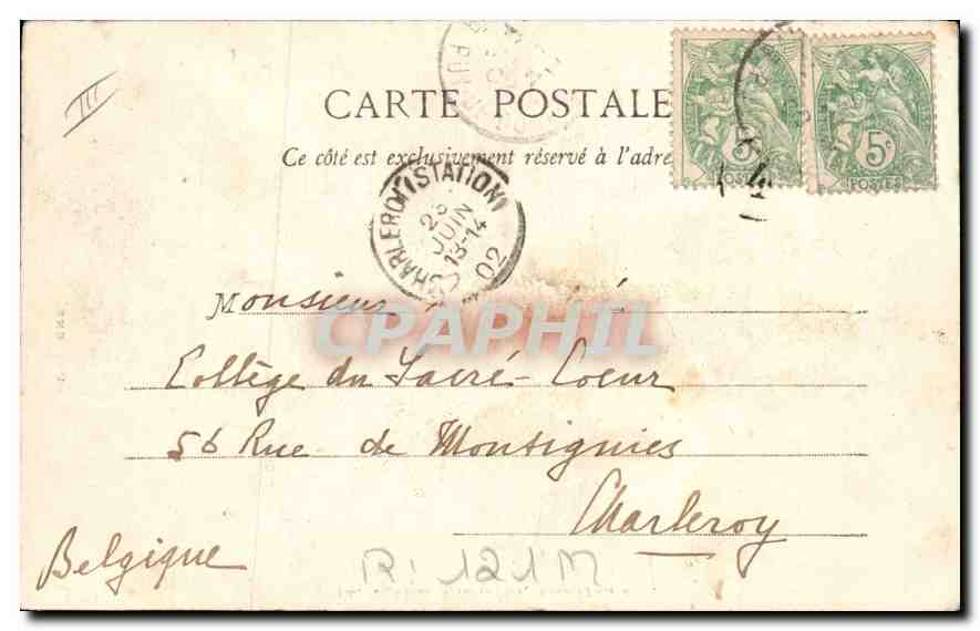 CPA Folklore Auvergne — Verso