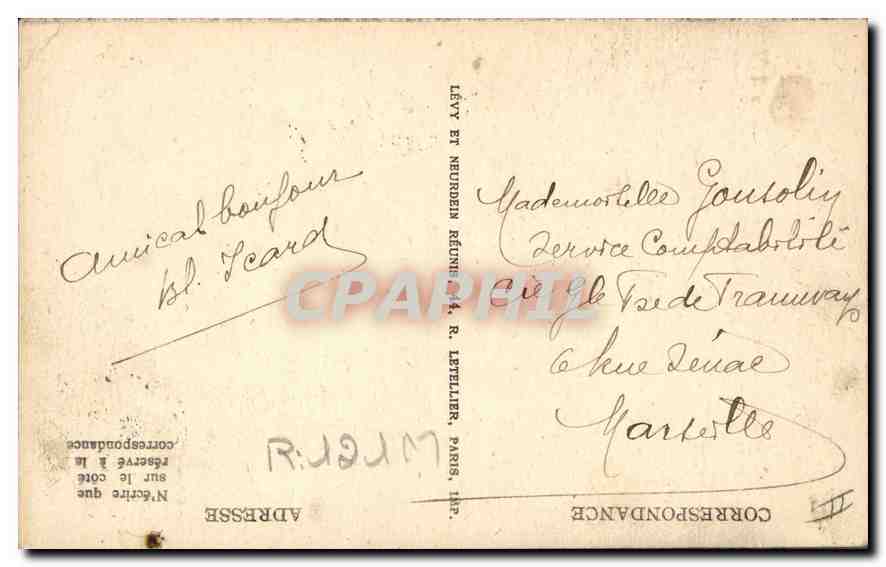 CPA Folklore Le Velay Ancienne et riche coiffure  — Verso