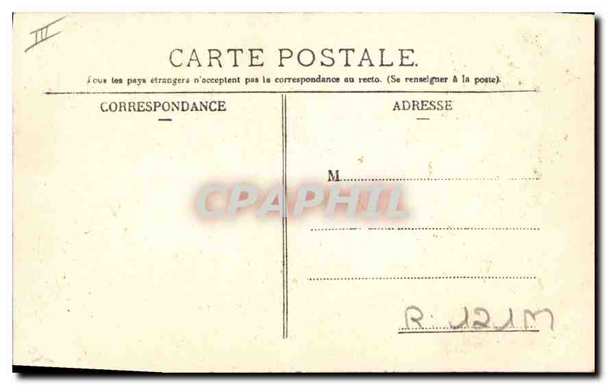 CPA Folklore Types Auvergnats — Verso