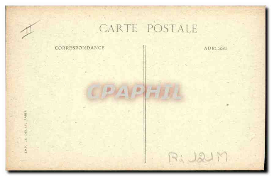 CPA Folklore Auvergne La bourree — Verso