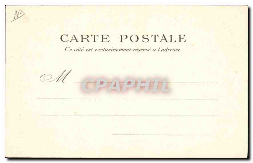 CPA Folklore Auvergne Paysanne Auvergnate — Verso