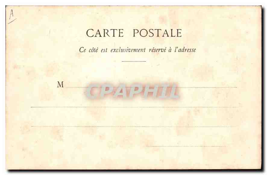 CPA Folklore Auvergne La bourree — Verso