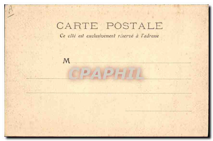CPA Folklore Vieux logis Auvergnat — Verso