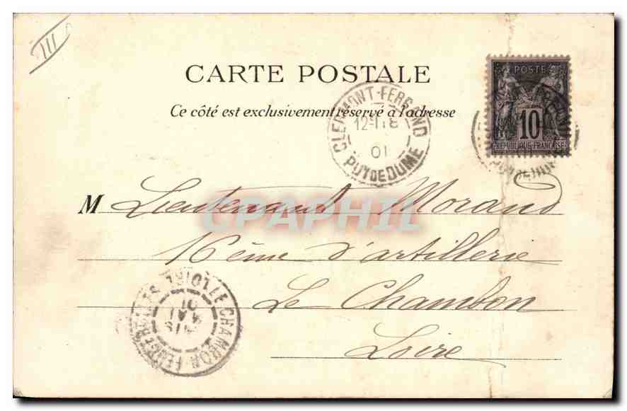 CPA Folklore Four banal en Auvergne — Verso