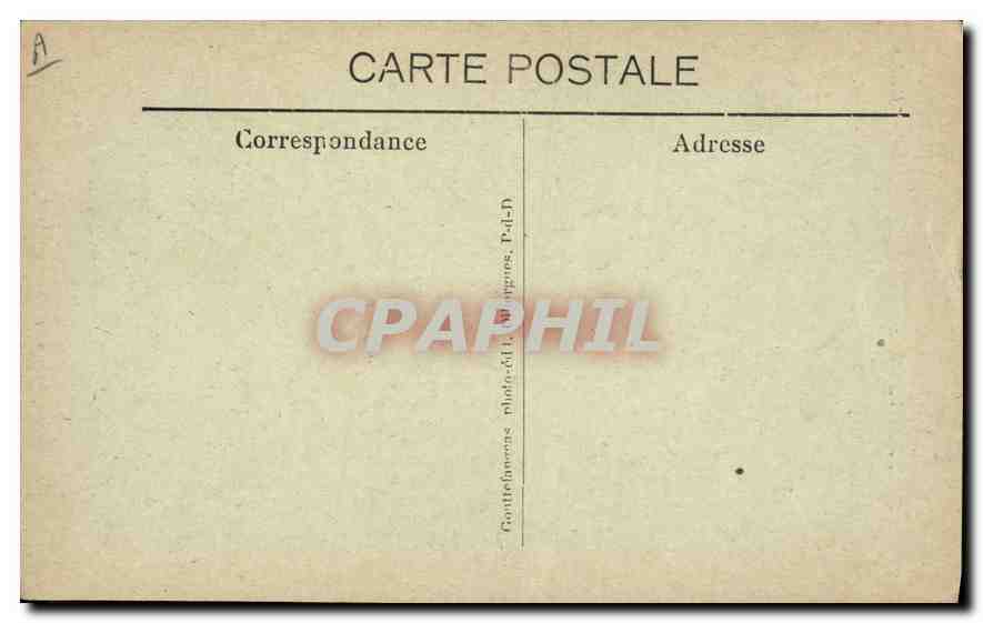 CPA Folklore Auvergne  — Verso