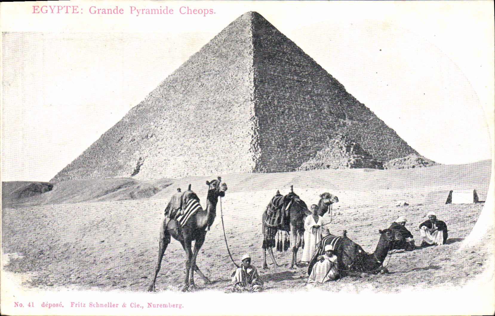 Égypte : Grande Pyramide de Chéops — Fritz Schneller & Cie., Nuremberg, n° 41