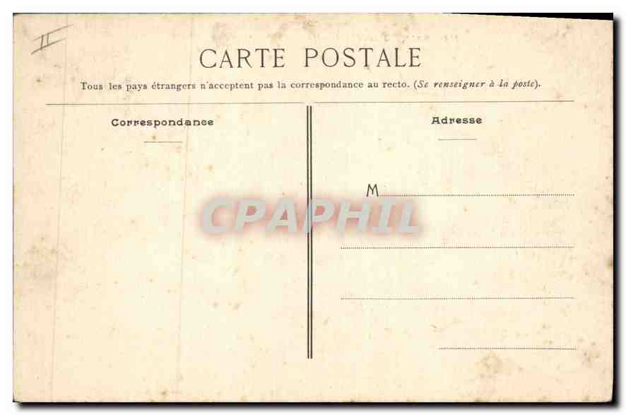 CPA Saint Quentin La Sous Prefecture  — Verso