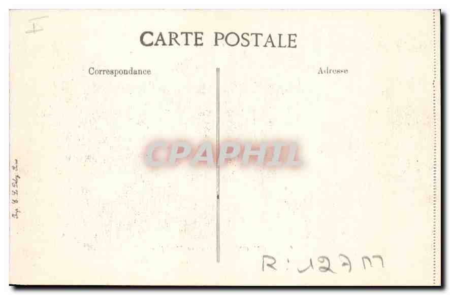 CPA Prefecture maritime Toulon — Verso