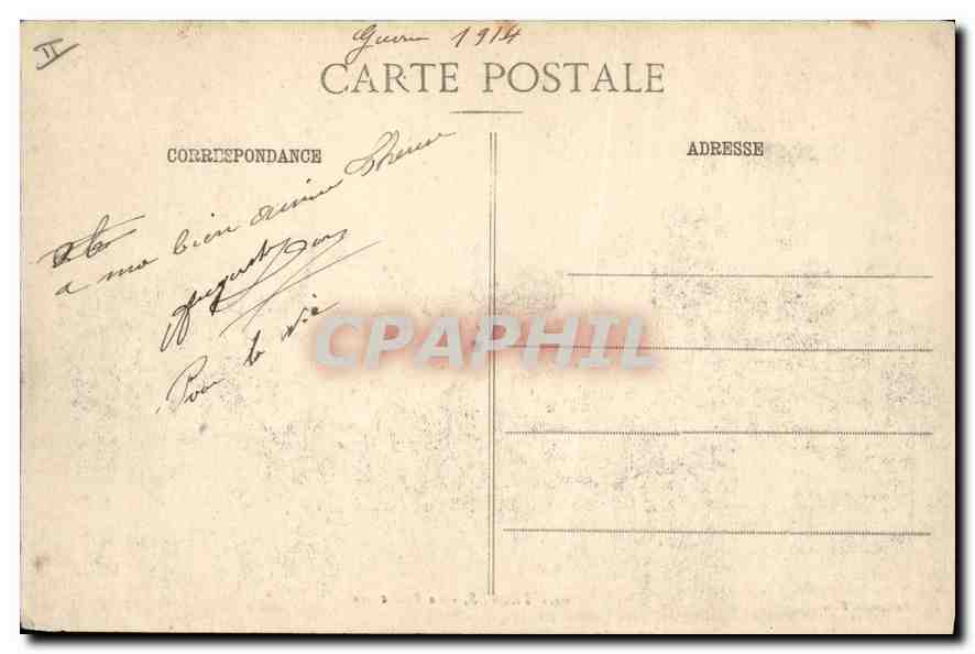 CPA Prefecture Troyes — Verso