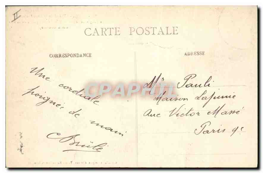 CPA Toul L'Hotel de la Sous Prefecture Rue Firmin Gouvion — Verso
