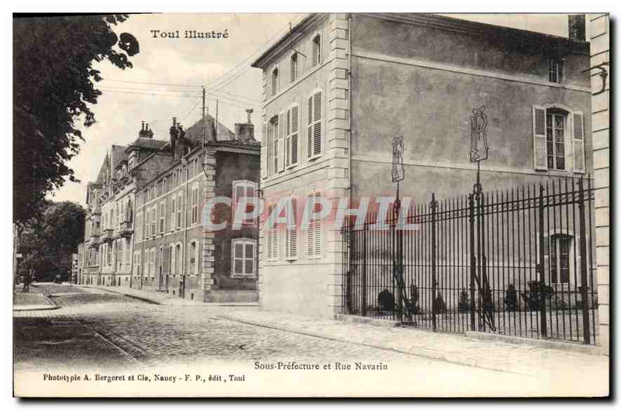 CPA Toul Sous Prefecture et Rue Navarin