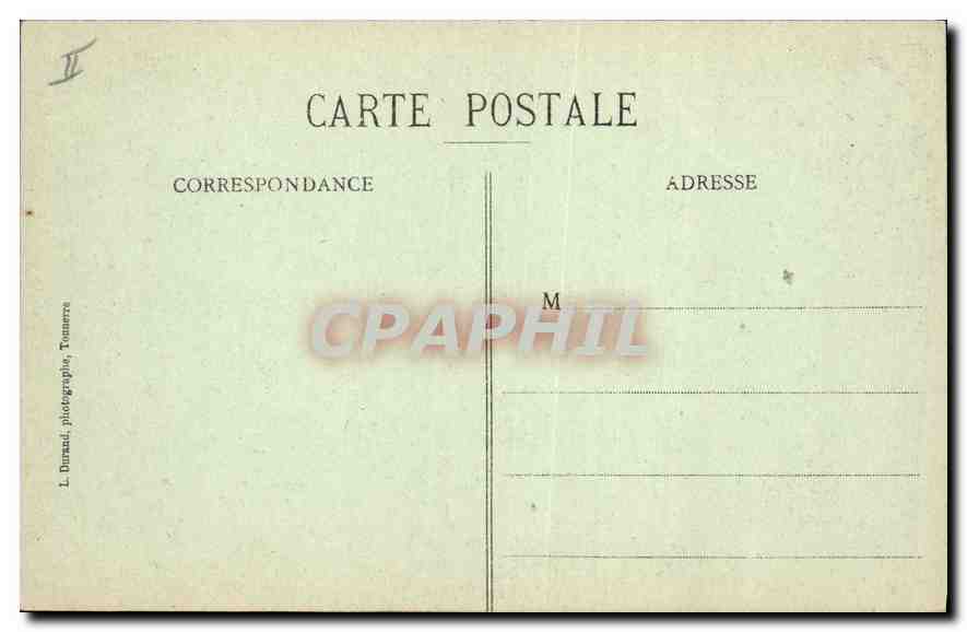 CPA Tonnerre Sous Prefecture  — Verso
