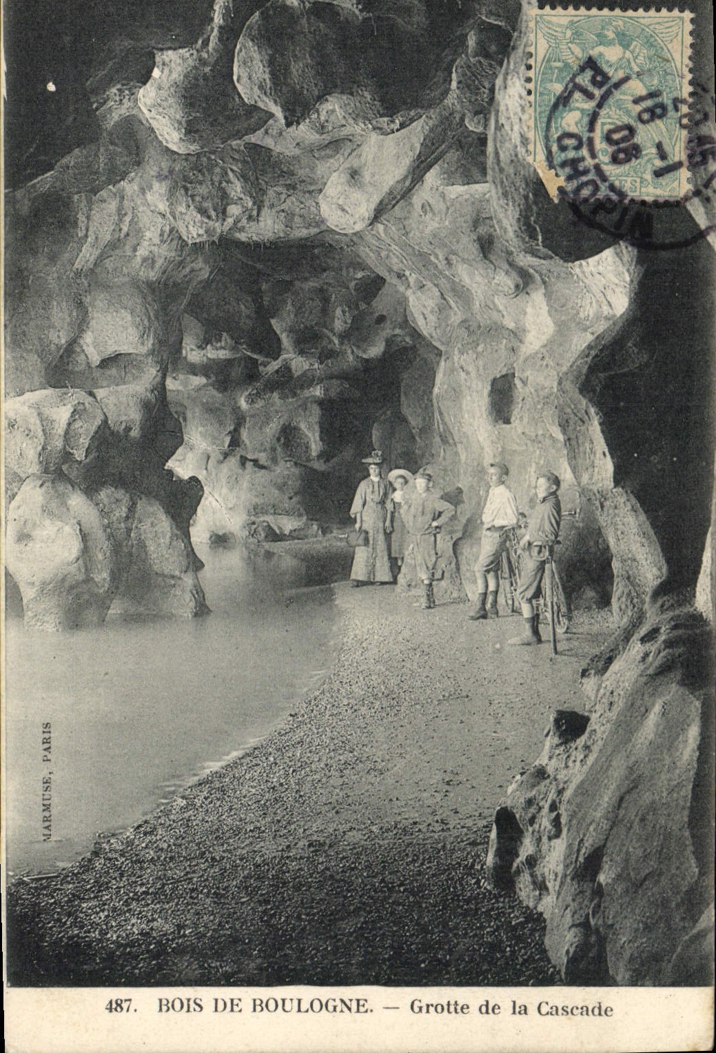 CPA Grotte de la cascade Bois de Boulogne Grottes 