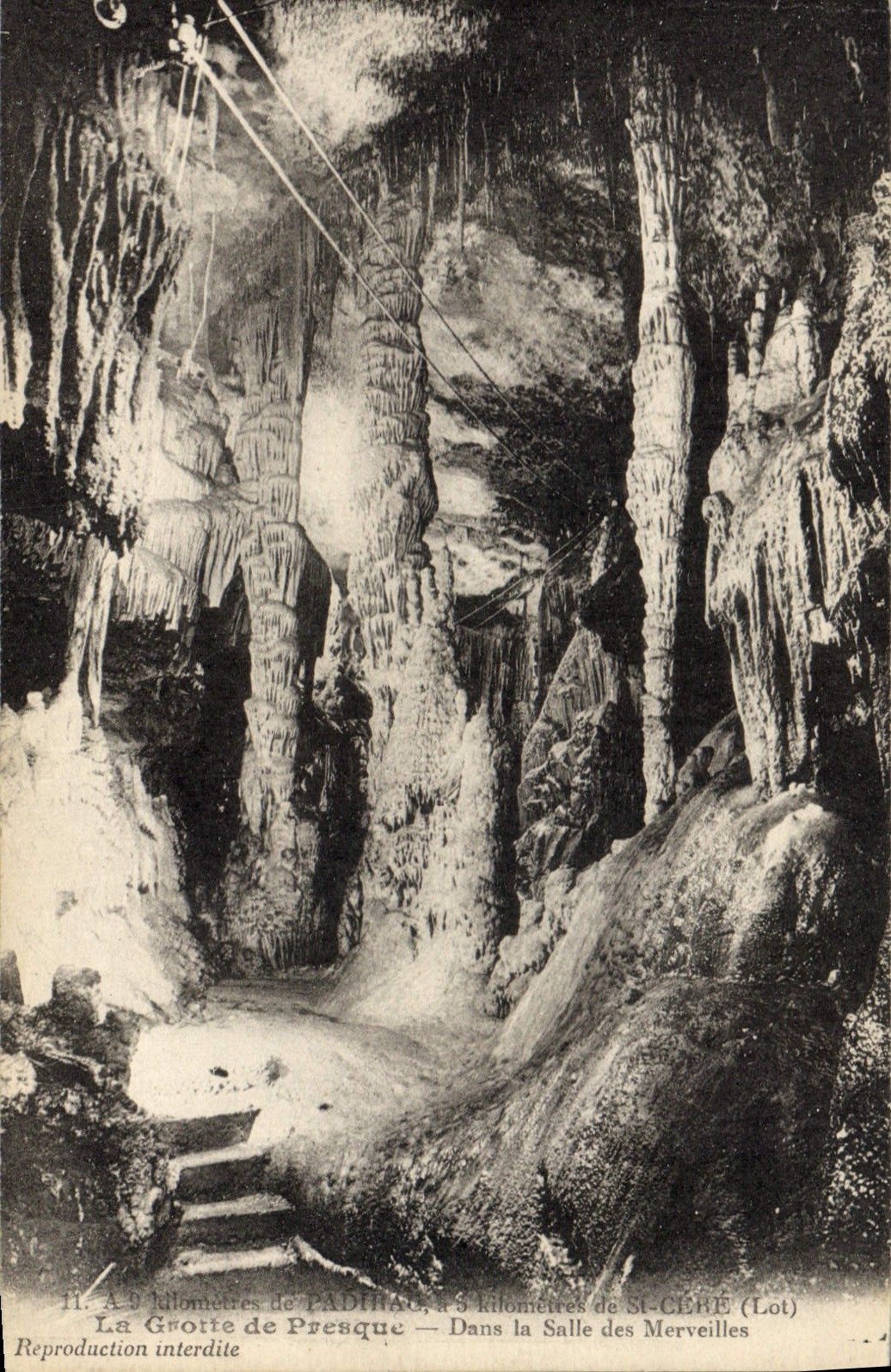 CPA Grotte de Presque Salle des merveilles Grottes 