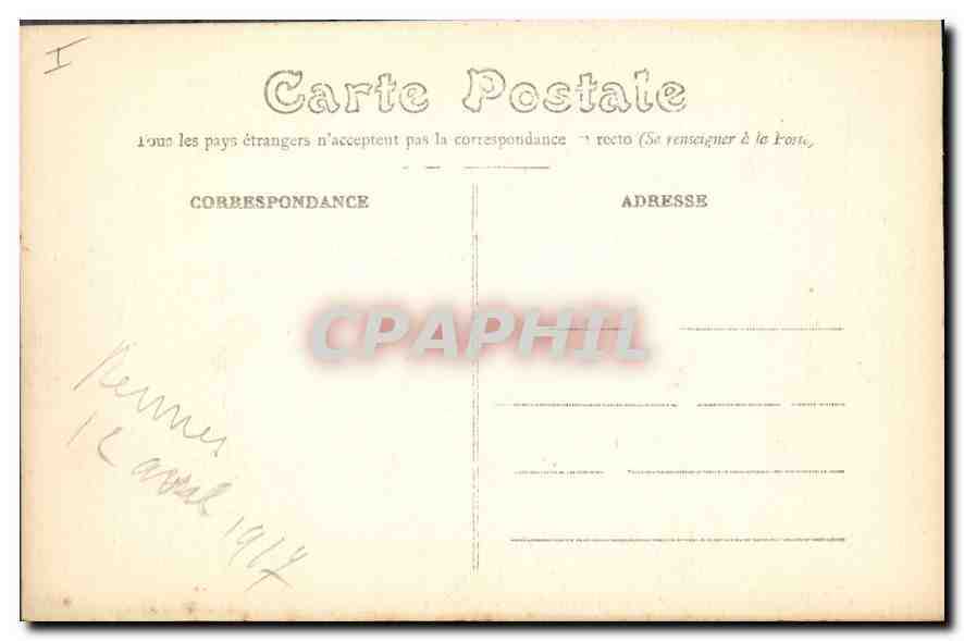 CPA Rennes Interieur de la Grotte du Jardin des Plantes Grottes  — Rückseite