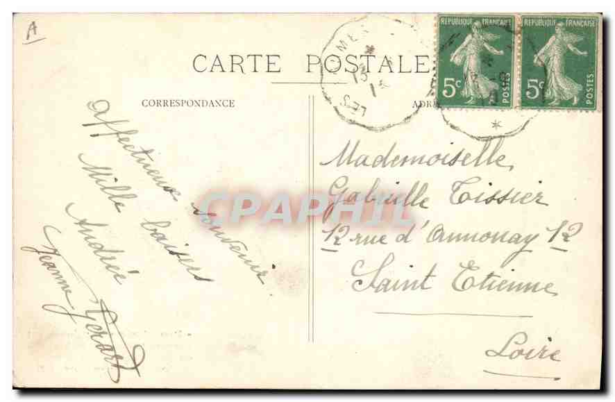 Alesia — Vue du monument à crypte, fouilles 1908-1909 — Pro Alesia — Verso