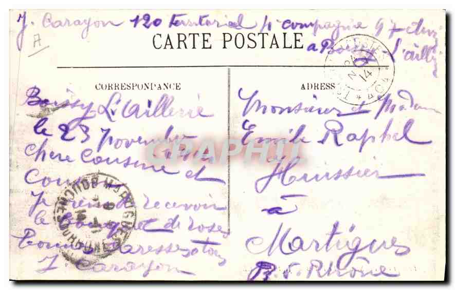 Pontoise — Le Palais de Justice — LL. n°12 — Reverso