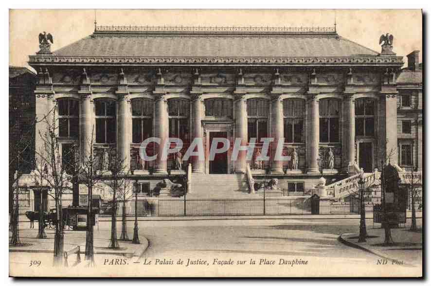 CPA Palais de Justice Facade sur la Place Dauphine Paris 