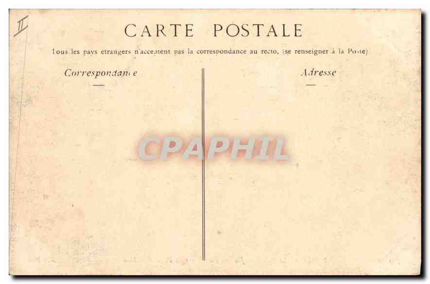 CPA Palais de Justice Facade sur la Place Dauphine Paris  — Verso