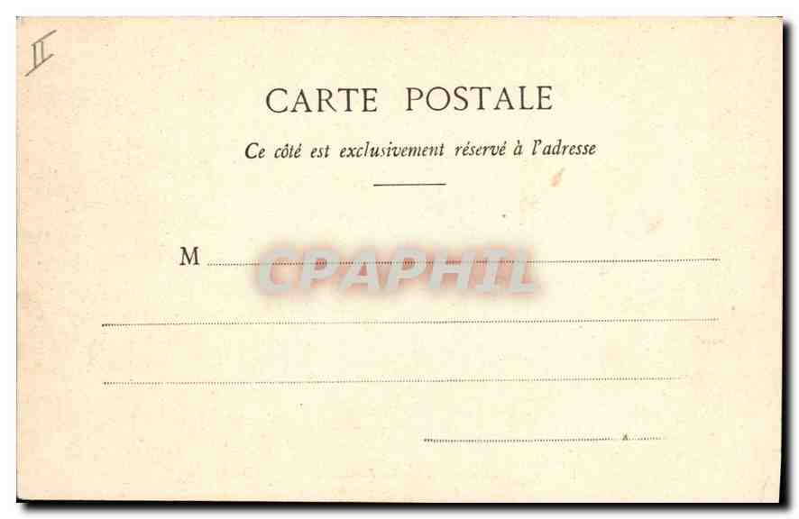 CPA Palais de Justice Place Dauphine Paris — Verso