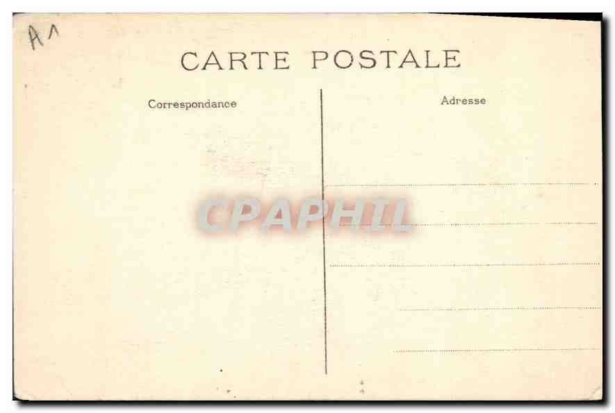 CPA Palais de Justice et Sainte Chapelle Paris — Verso