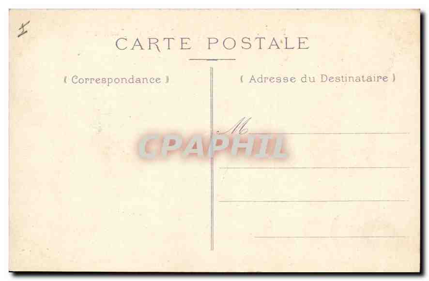 CPA Palais de Justice Paris — Verso