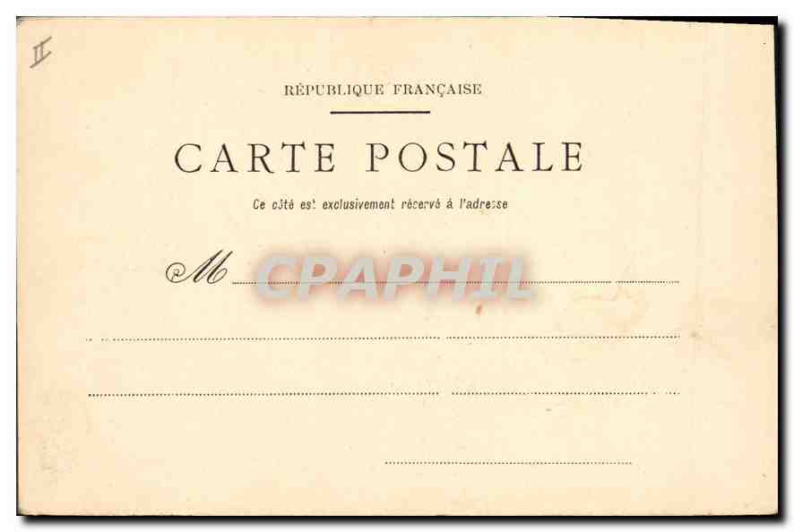 CPA Palais de Justice Paris — Verso