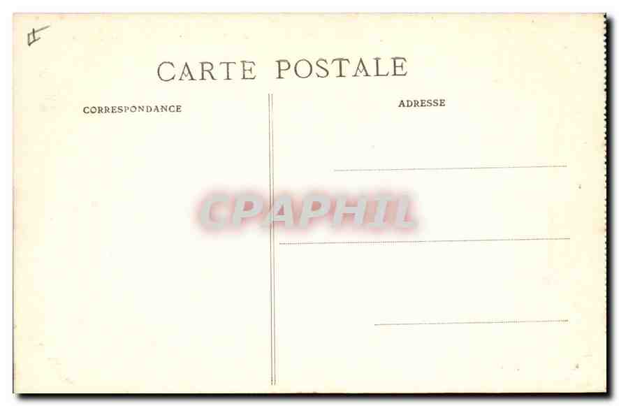CPA Palais de Justice Quimper Les quais  — Verso