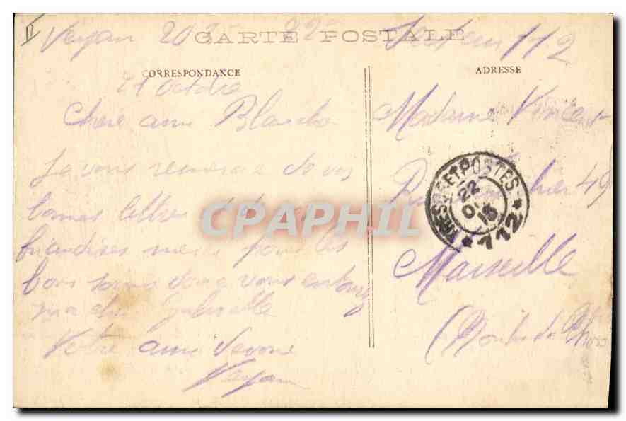 Longuyon (M.-et-M.) — La rue Carnot perdant l'occupation — G. Mathièrre, editor, 32-34 rue de Charonne, París — Reverso