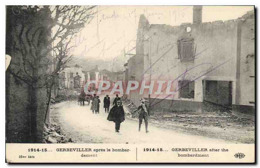 Gerbéviller — après le bombardement — 35me Série, éditeur B.D.