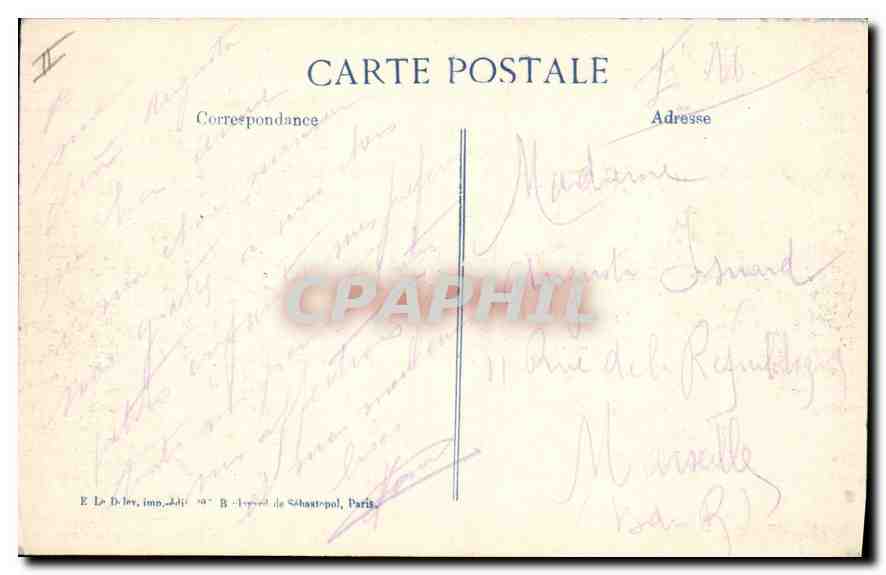 Gerbéviller — après le bombardement — 35me Série, éditeur B.D. — Verso