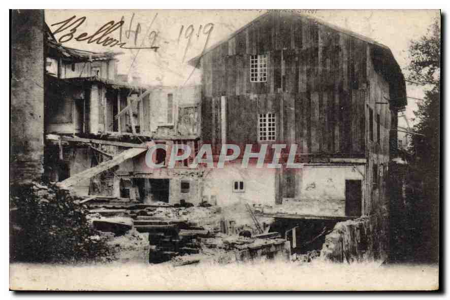 Destrucción en Bellon — 14/6/1919 — editor no identificado