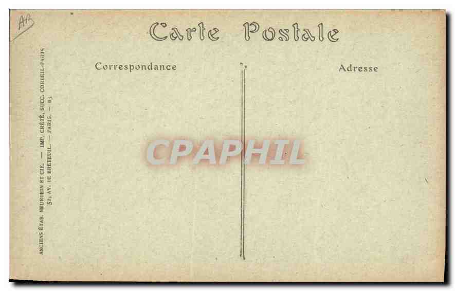 CPA Folklore Paysanne d'Auvergne  — Verso
