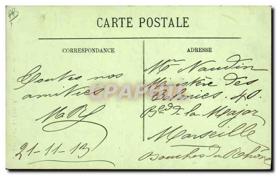 D'Auvergne — Vieille Paysanne — L'éditeur et le n° de série sont illisibles — Rückseite