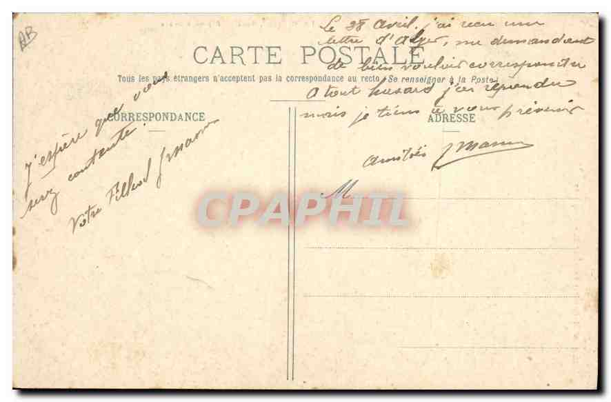 CPA Folklore Scenes Bourbonnaises Coquette  — Verso