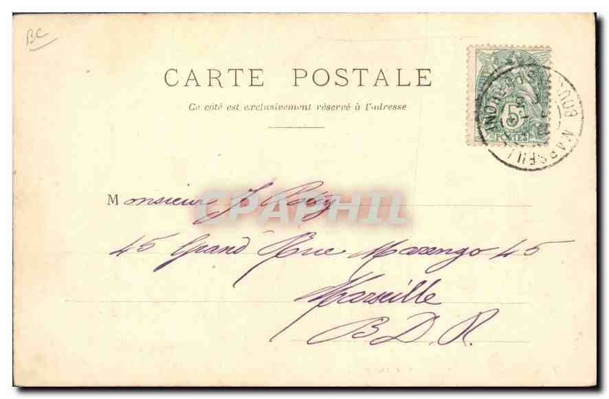 CPA Folklore Auvergne  — Verso
