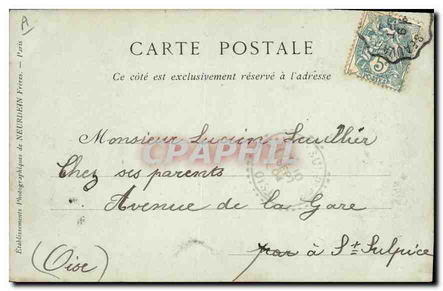 CPA Folklore Auvergne une Noce  — Verso