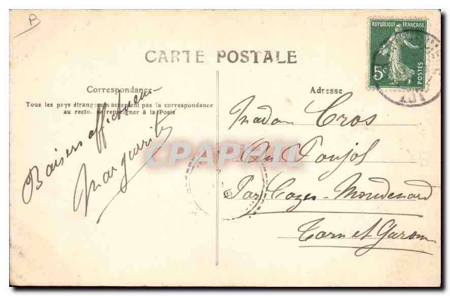 L'Auvergne — Heureux Couple — I.L. n°305 — Rückseite