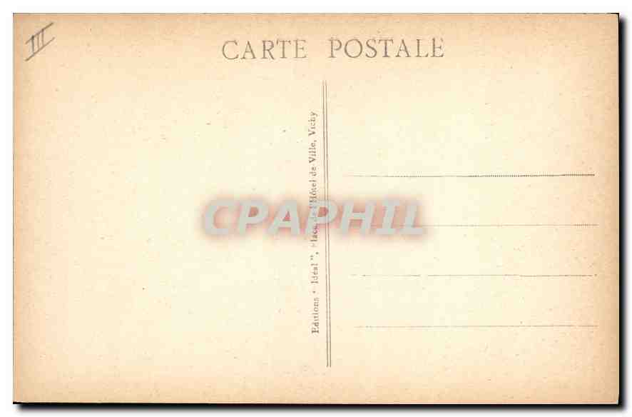 CPA Folklore Types d'Auvergne interieur Auvergnat  — Verso