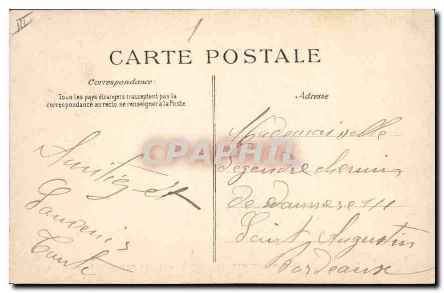 CPA Folklore L'Auvergne Pittoresque la demande en mariage  — Verso