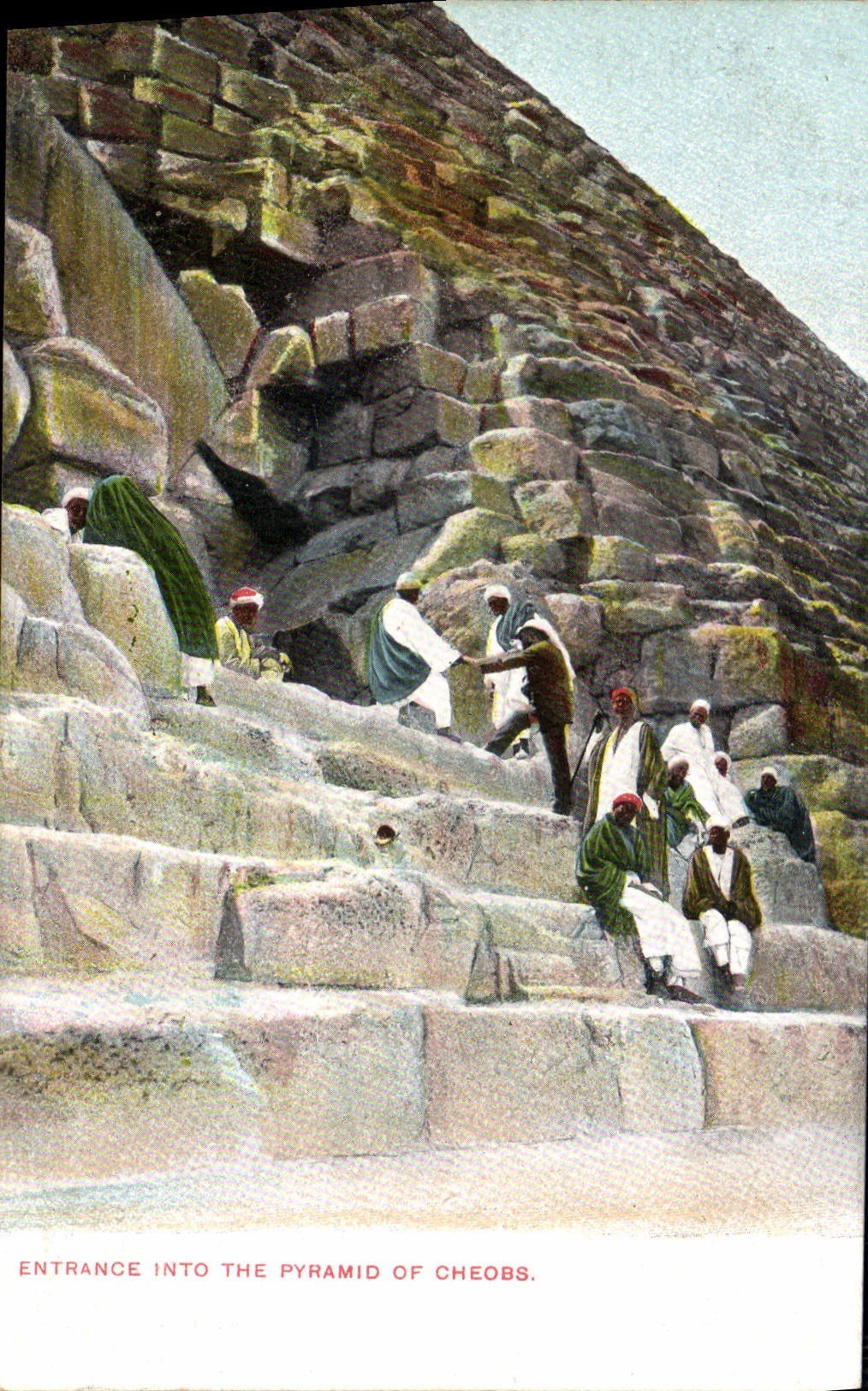 Entrance into the Pyramid of Cheobs — illustration — Lichtentstein & Harari, Cairo, No. 39