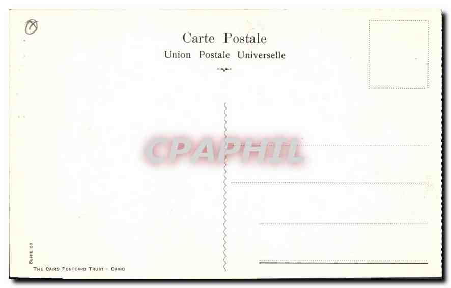 Inscription à Dendara — Dendara — The Cairo Postcard Trust - Cairo — Back