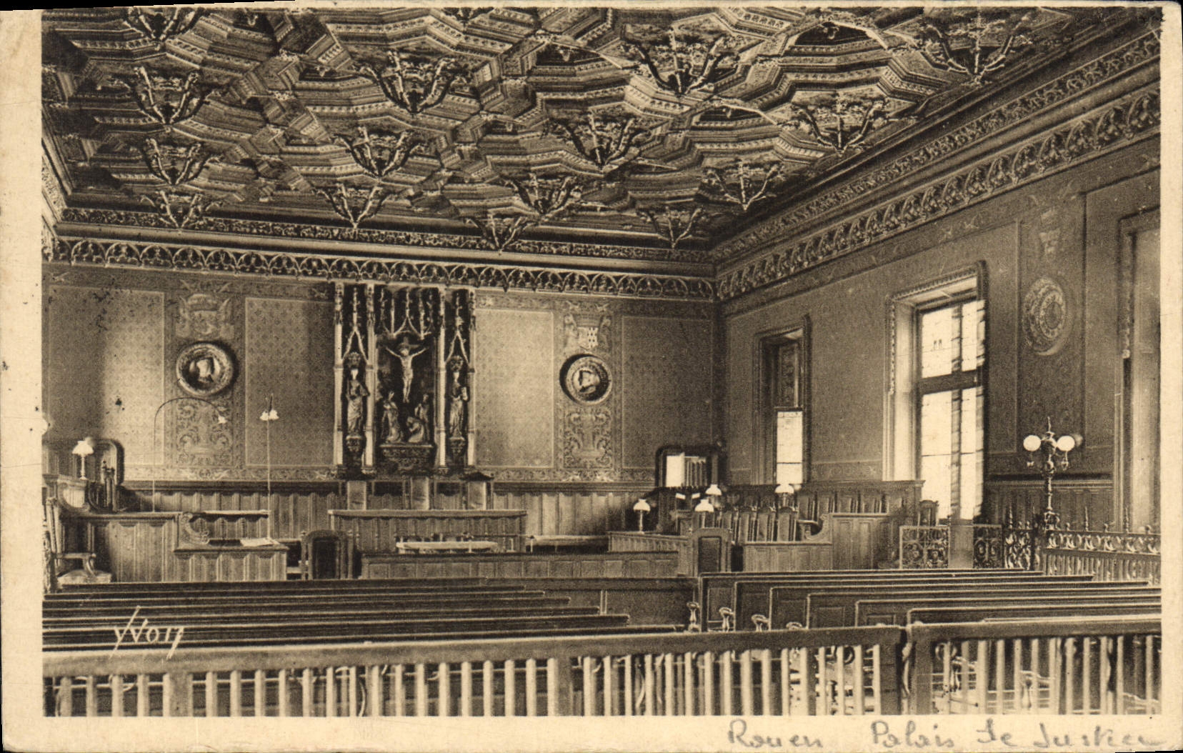 CPA Rouen Palais de Justice Salle des Seances du Parlement 