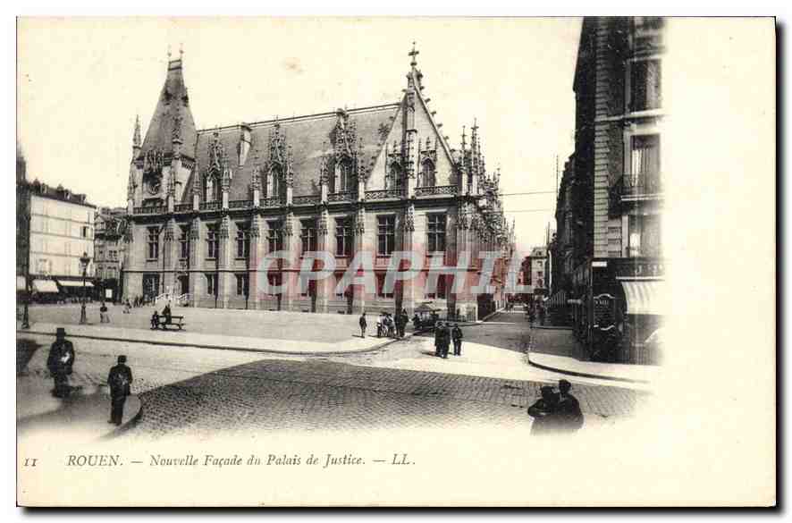CPA Rouen Nouvelle Facade du Palais de Justice 