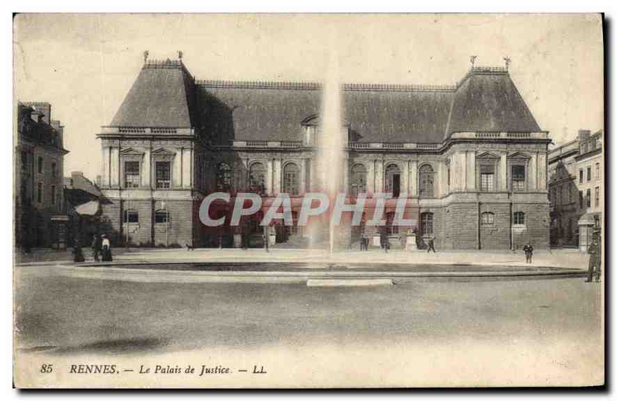 CPA Rennes Le palais de Justice 