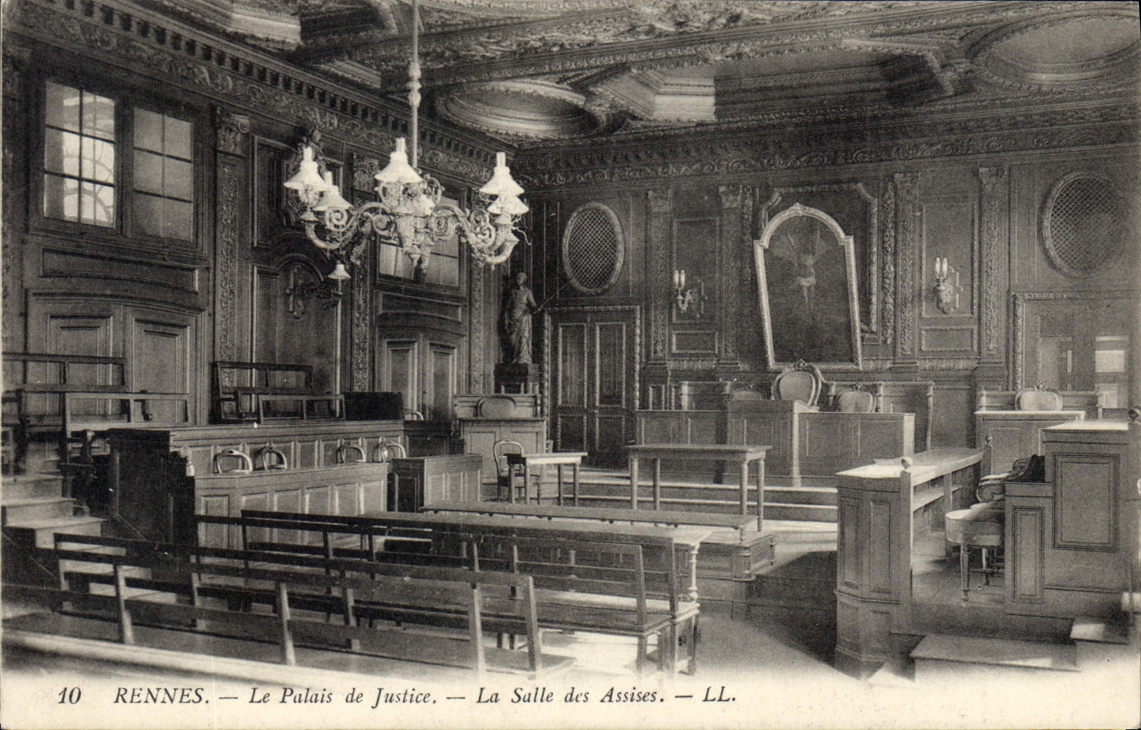 CPA Rennes Le Palais de Justice La Salle des Assises 