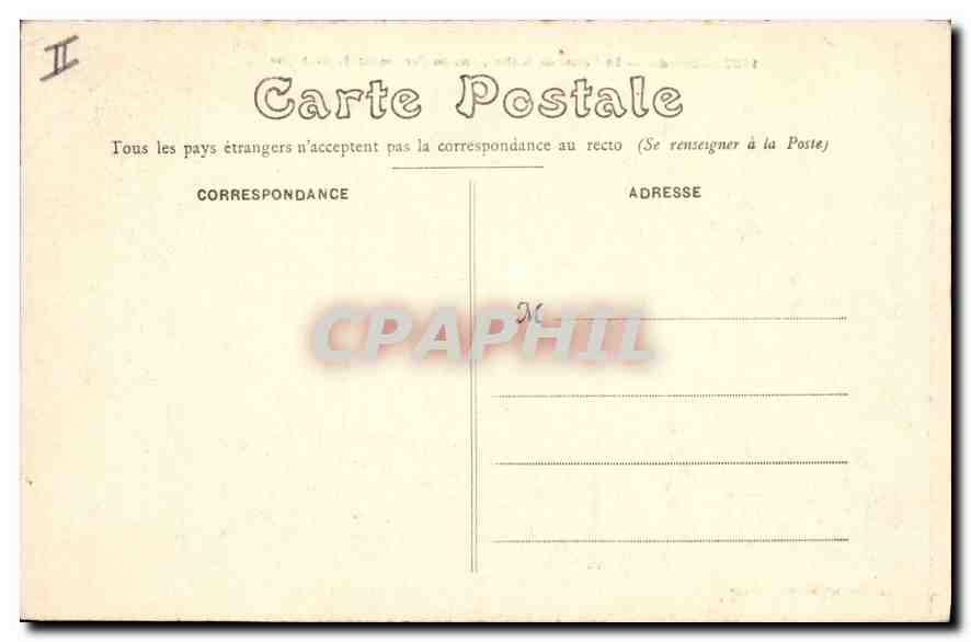 CPA Rennes Le Palais de Justice ancien Parlement de Bretagne  — Verso