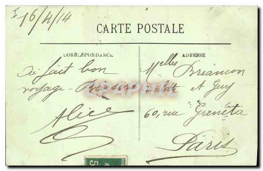 CPA Rouen Le Palais de Justice  — Verso